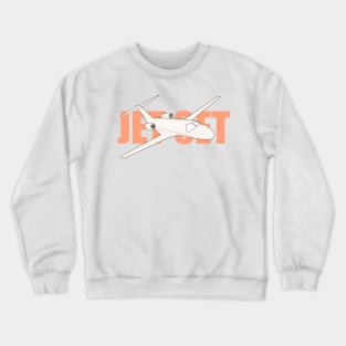 Jet set and ready to fly in a private jet Crewneck Sweatshirt